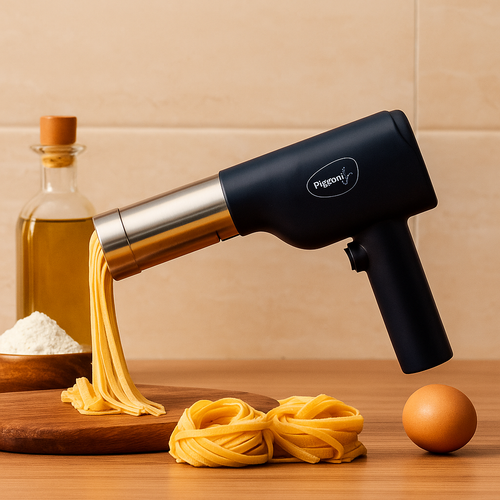 Pigeon Noodle Maker with 5 Moulds | Multi-Shape Homemade Idiyappam & Noodles Maker | Type-C Cordless Maker Detachable Handheld Automatic Pasta | Idiyappam Maker Noodle Maker Home Small Portable Handheld Noodle Press Pasta Sausage Filling Mould